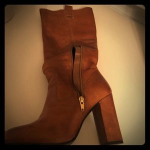 Chinese Laundry heeled boots cognac
